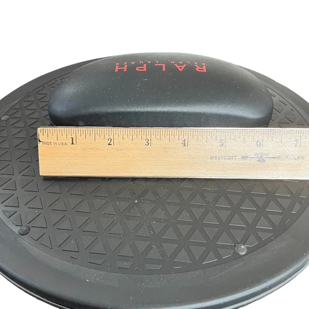 Ralph Lauren Hard Clamshell Eyeglass Case Black Red Logo Sunglasses Case